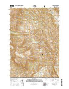 Jim Mountain Wyoming Current topographic map, 1:24000 scale, 7.5 X 7.5 Minute, Year 2015