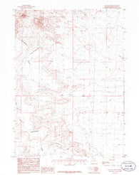 Joe Hay Rim Wyoming Historical topographic map, 1:24000 scale, 7.5 X 7.5 Minute, Year 1986