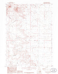 Joe Hay Rim Wyoming Historical topographic map, 1:24000 scale, 7.5 X 7.5 Minute, Year 1986