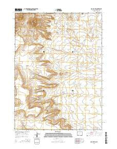 Joe Hay Rim Wyoming Current topographic map, 1:24000 scale, 7.5 X 7.5 Minute, Year 2015