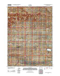 John Hay Reservoir Wyoming Historical topographic map, 1:24000 scale, 7.5 X 7.5 Minute, Year 2012