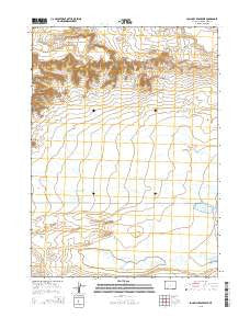 John Hay Reservoir Wyoming Current topographic map, 1:24000 scale, 7.5 X 7.5 Minute, Year 2015