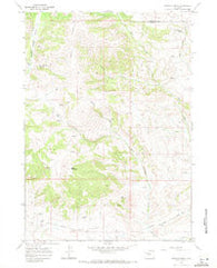 Johnson Draw Wyoming Historical topographic map, 1:24000 scale, 7.5 X 7.5 Minute, Year 1967