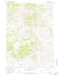 Johnson Draw Wyoming Historical topographic map, 1:24000 scale, 7.5 X 7.5 Minute, Year 1967