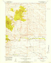 Johnson Mountain Wyoming Historical topographic map, 1:24000 scale, 7.5 X 7.5 Minute, Year 1953