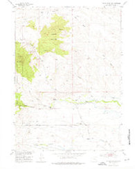 Johnson Mountain Wyoming Historical topographic map, 1:24000 scale, 7.5 X 7.5 Minute, Year 1953