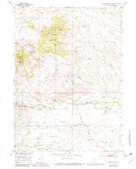 Johnson Mountain Wyoming Historical topographic map, 1:24000 scale, 7.5 X 7.5 Minute, Year 1953