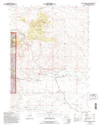 Johnson Mountain Wyoming Historical topographic map, 1:24000 scale, 7.5 X 7.5 Minute, Year 1992