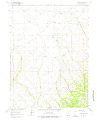 Johnson Ranch Wyoming Historical topographic map, 1:24000 scale, 7.5 X 7.5 Minute, Year 1963