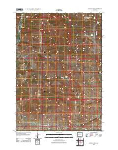 Johnson Draw Wyoming Historical topographic map, 1:24000 scale, 7.5 X 7.5 Minute, Year 2012