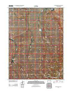 Johnson Ranch Wyoming Historical topographic map, 1:24000 scale, 7.5 X 7.5 Minute, Year 2012