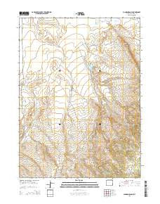 Johnson Ranch Wyoming Current topographic map, 1:24000 scale, 7.5 X 7.5 Minute, Year 2015