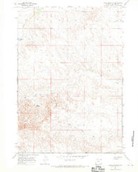Jones Reservoir Wyoming Historical topographic map, 1:24000 scale, 7.5 X 7.5 Minute, Year 1966