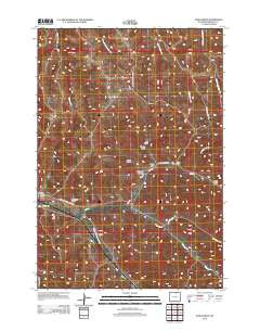 Jones Draw Wyoming Historical topographic map, 1:24000 scale, 7.5 X 7.5 Minute, Year 2012
