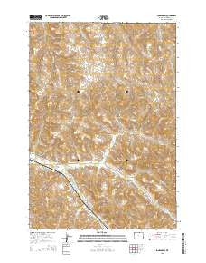 Jones Draw Wyoming Current topographic map, 1:24000 scale, 7.5 X 7.5 Minute, Year 2015