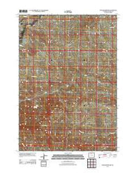 Jones Reservoir Wyoming Historical topographic map, 1:24000 scale, 7.5 X 7.5 Minute, Year 2012