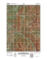 Joseph Peak Wyoming Historical topographic map, 1:24000 scale, 7.5 X 7.5 Minute, Year 2012