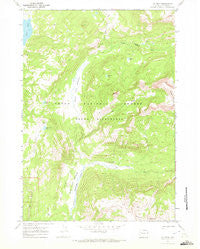 Joy Peak Wyoming Historical topographic map, 1:24000 scale, 7.5 X 7.5 Minute, Year 1965