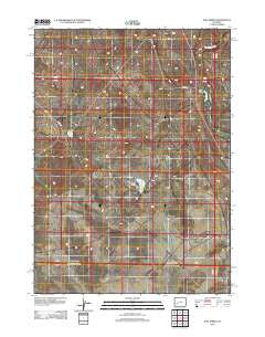 Juel Spring Wyoming Historical topographic map, 1:24000 scale, 7.5 X 7.5 Minute, Year 2012