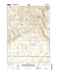 Juel Spring Wyoming Current topographic map, 1:24000 scale, 7.5 X 7.5 Minute, Year 2015