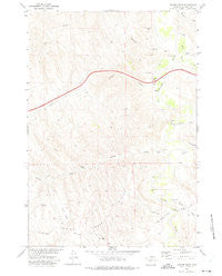 Juniper Draw Wyoming Historical topographic map, 1:24000 scale, 7.5 X 7.5 Minute, Year 1972
