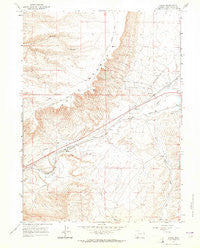 Kanda Wyoming Historical topographic map, 1:24000 scale, 7.5 X 7.5 Minute, Year 1961