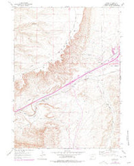 Kanda Wyoming Historical topographic map, 1:24000 scale, 7.5 X 7.5 Minute, Year 1961