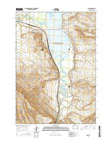 Kane Wyoming Current topographic map, 1:24000 scale, 7.5 X 7.5 Minute, Year 2015
