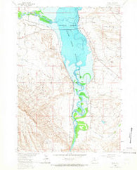 Kane Wyoming Historical topographic map, 1:24000 scale, 7.5 X 7.5 Minute, Year 1964