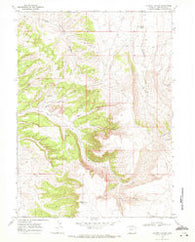 Kappes Canyon Wyoming Historical topographic map, 1:24000 scale, 7.5 X 7.5 Minute, Year 1968