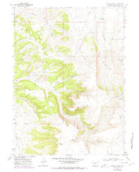 Kappes Canyon Wyoming Historical topographic map, 1:24000 scale, 7.5 X 7.5 Minute, Year 1968