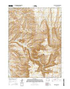 Kappes Canyon Wyoming Current topographic map, 1:24000 scale, 7.5 X 7.5 Minute, Year 2015