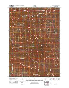 Kates Basin Wyoming Historical topographic map, 1:24000 scale, 7.5 X 7.5 Minute, Year 2012
