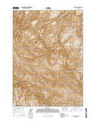 Kates Basin Wyoming Current topographic map, 1:24000 scale, 7.5 X 7.5 Minute, Year 2015