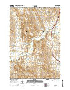 Kaycee Wyoming Current topographic map, 1:24000 scale, 7.5 X 7.5 Minute, Year 2015