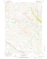 Kaycee NE Wyoming Historical topographic map, 1:24000 scale, 7.5 X 7.5 Minute, Year 1961