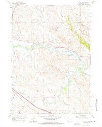 Kaycee NE Wyoming Historical topographic map, 1:24000 scale, 7.5 X 7.5 Minute, Year 1961
