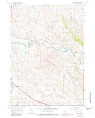 Kaycee NE Wyoming Historical topographic map, 1:24000 scale, 7.5 X 7.5 Minute, Year 1961
