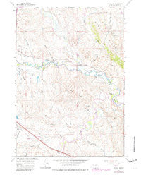 Kaycee NE Wyoming Historical topographic map, 1:24000 scale, 7.5 X 7.5 Minute, Year 1961
