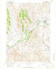 Kaycee Wyoming Historical topographic map, 1:24000 scale, 7.5 X 7.5 Minute, Year 1961