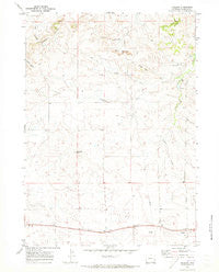 Keeline Wyoming Historical topographic map, 1:24000 scale, 7.5 X 7.5 Minute, Year 1970