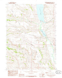 Kemmerer Reservoir Wyoming Historical topographic map, 1:24000 scale, 7.5 X 7.5 Minute, Year 1985