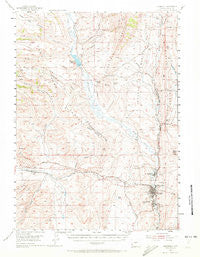 Kemmerer Wyoming Historical topographic map, 1:62500 scale, 15 X 15 Minute, Year 1954