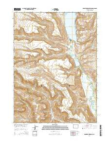 Kemmerer Reservoir Wyoming Current topographic map, 1:24000 scale, 7.5 X 7.5 Minute, Year 2015
