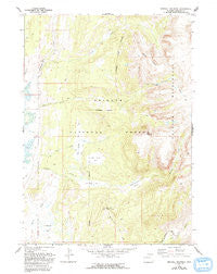Kendall Mountain Wyoming Historical topographic map, 1:24000 scale, 7.5 X 7.5 Minute, Year 1968