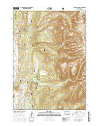 Kendall Mountain Wyoming Current topographic map, 1:24000 scale, 7.5 X 7.5 Minute, Year 2015