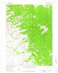 Kennaday Peak Wyoming Historical topographic map, 1:24000 scale, 7.5 X 7.5 Minute, Year 1961