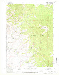 Kennaday Peak Wyoming Historical topographic map, 1:24000 scale, 7.5 X 7.5 Minute, Year 1961