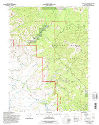 Kennaday Peak Wyoming Historical topographic map, 1:24000 scale, 7.5 X 7.5 Minute, Year 1992