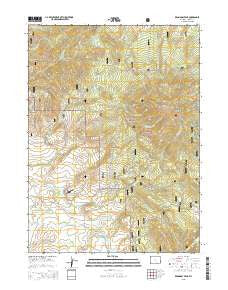 Kennaday Peak Wyoming Current topographic map, 1:24000 scale, 7.5 X 7.5 Minute, Year 2015